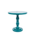 Suporte Redondo Laca Turquesa  G 